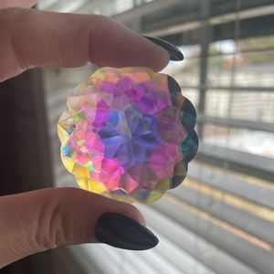 Gorgeous New Sun Catcher K9 Glass AB Crystal 43mm w/ Hole